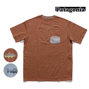 パタゴニア【patagonia】37549 メンズ・ワイルド・ウォーターライン・ポケット・レスポンシビリティー 半袖 ロゴT Tシャツ アウトドア【ネコポス発送無料】｜bobsstore