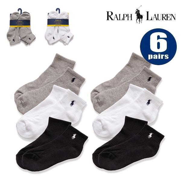 ポロ ラルフローレン【POLO RALPH LAUREN】BOYS QUARTER SOCKS 6-...