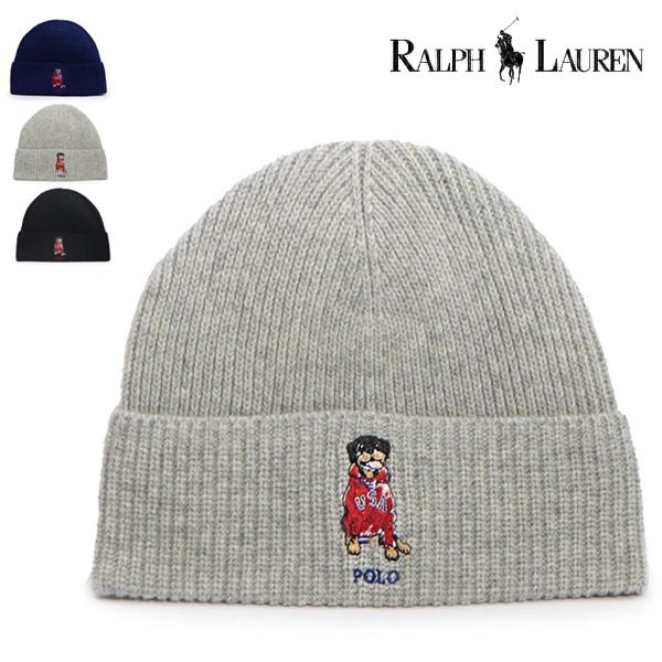 ポロ ラルフローレン【POLO RALPH LAUREN】PC1465 ビーニー ニット帽 ドッグ ...