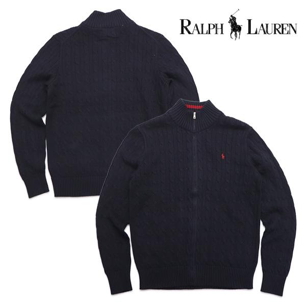 ポロ ラルフローレン 【POLO RALPH LAUREN】ボーイズ モデル ニットフルジップ ハイ...