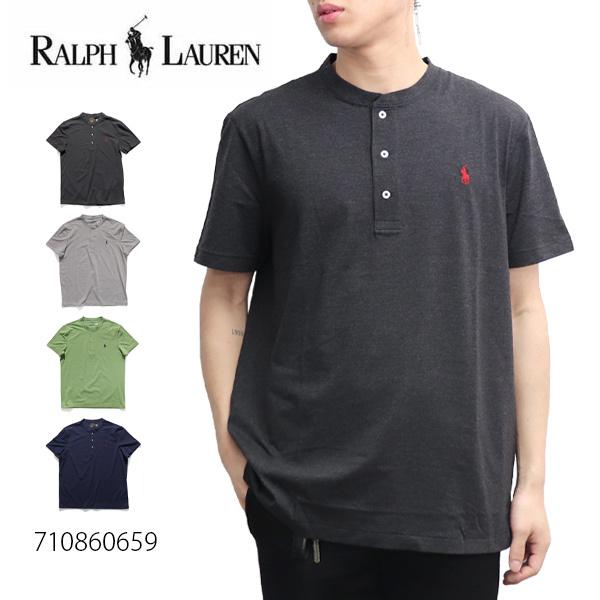 ポロ ラルフローレン【POLO RALPH LAUREN】ヘンリーネック 半袖 Tシャツ ポニー ク...