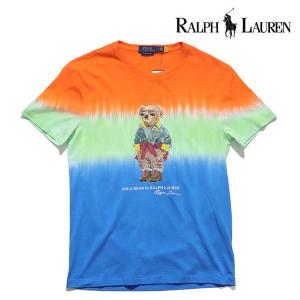 ポロ ラルフローレン【POLO RALPH LAUREN】メンズ Tシャツ ポロベアー くま クルーネック トップス 半袖 タイダイ｜bobsstore