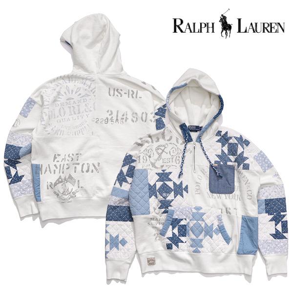 ポロ ラルフローレン【POLO RALPH LAUREN】フリース フーディー ハーフジップ ロゴ ...