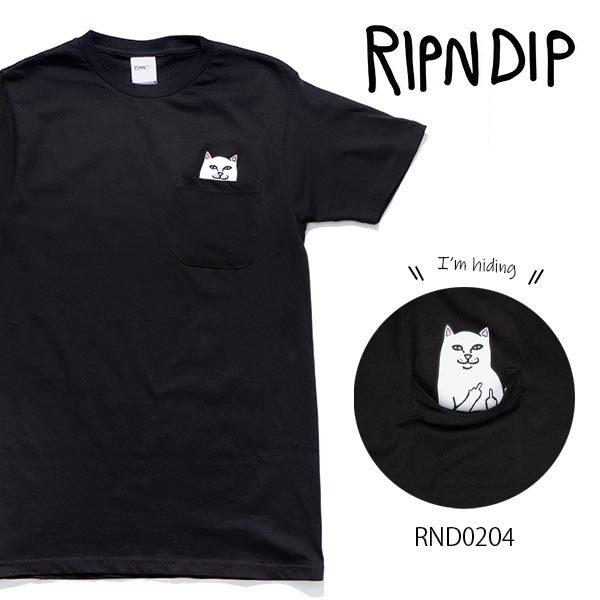 リップンディップ【RIPNDIP】RND0204 LORD NERMAL POCKET TEE メン...