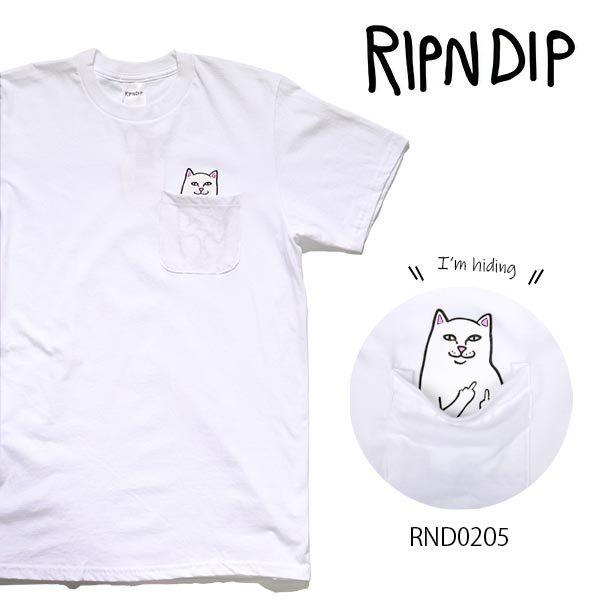 リップンディップ【RIPNDIP】RND0205 LORD NERMAL POCKET TEE メン...