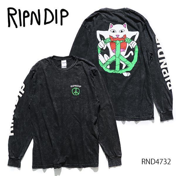 リップンディップ【RIPNDIP】RND4732 PEACE NO LOVE LONG SLEEVE...