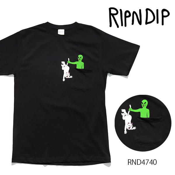 リップンディップ【RIPNDIP】RND4740 HUNG UP POCKET TEE メンズ レデ...