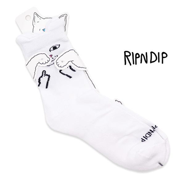 リップンディップ【RIPNDIP】RND9629 Nerm Face Mid Socks メンズ レ...