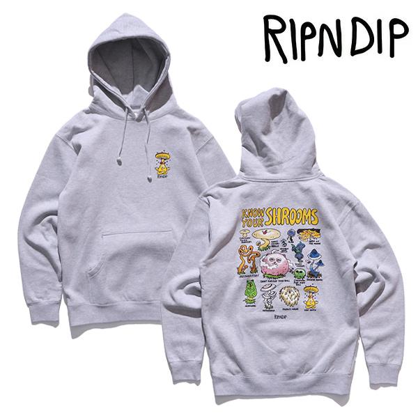 リップンディップ【RIPNDIP】KNOW UR SHROOMS HOODIE プルオーバー フーデ...