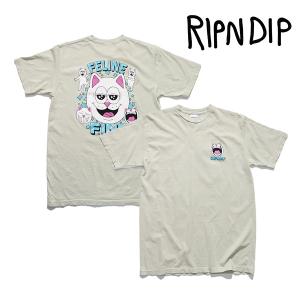 リップンディップ【RIPNDIP】Feline Fine Tee 半袖 Tシャツ ネコ ストリート スケーター メンズ レディース ユニセックス【ネコポス発送無料】｜bobsstore