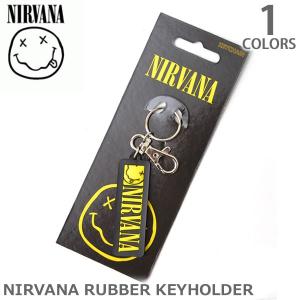 ニルヴァーナ/NIRVANA ラバー キーホルダー バンド　ロック　グッズ キーホルダー 正規ライセンスアイテム 正規品 本物｜bobsstore