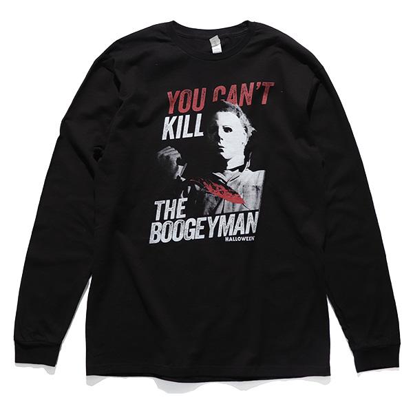 ブギーマン【BOOGEMAN】L/S TEE BLACK ロンT 長袖 ホラー ハロウィン 映画 ム...