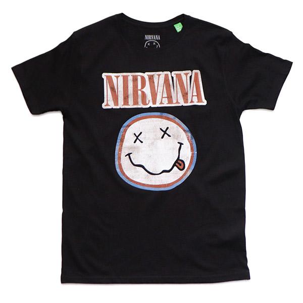 ロック・オフ【ROCK OFF】Nirvana Unisex T-Shirt: Distressed...