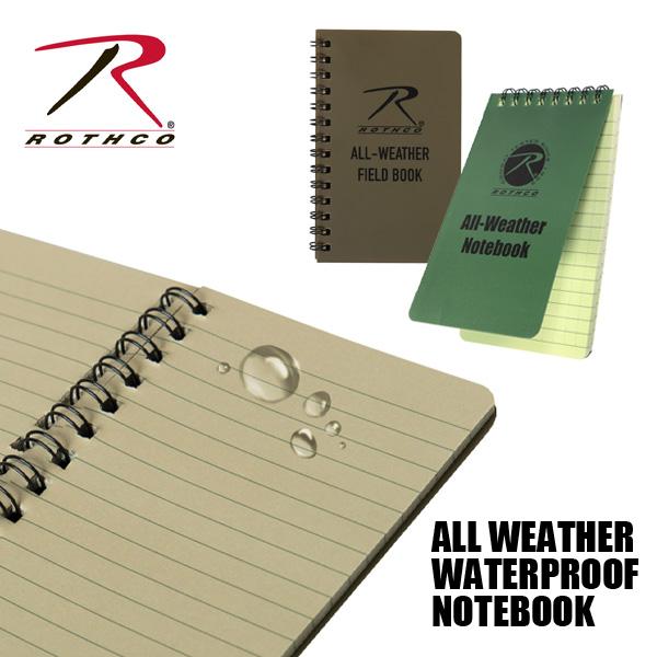 ロスコ /Rothco 470 4078 ALL WEATHER WATERPROOF NOTEBO...