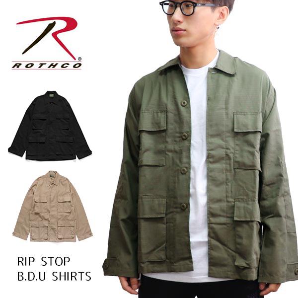 ロスコ 【Rothco】RIP STOP B.D.U SHIRTS 5852/5854/5920 ミ...