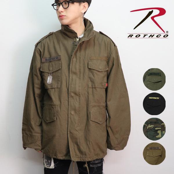 爆買 ロスコ 【Rothco】VINTAGE M-65 FIELD JACKET ミリタリー フード...