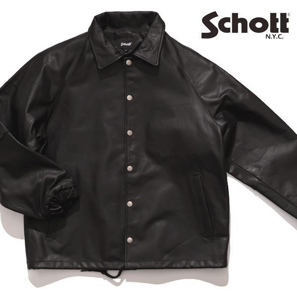 ショット【Schott】LEATHER COACH JACKET レザーコーチジャケット ジャケット...