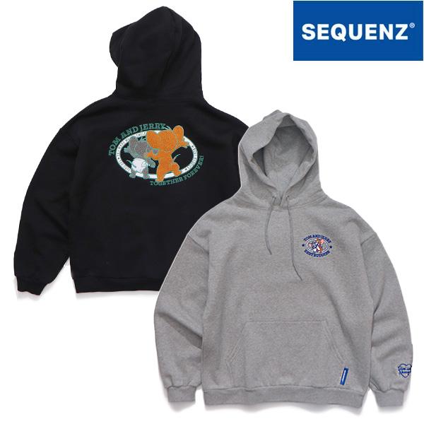 シークエンズ【SEQUENZ】TJ HOODIE トムとジェリー フーディ プルオーバー パーカー ...