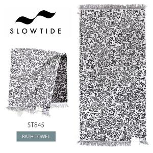 SLOWTIDE【スロータイド】】ST845 BATH TOWEL キース・ヘリング バスタオル Keith Haring タオル 海 川 アウトドア 大きいサイズ｜bobsstore