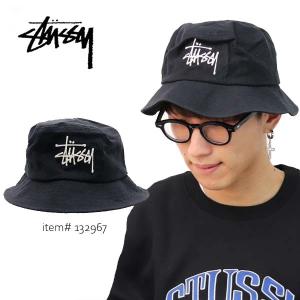 ステューシー【STUSSY】Big Logo Canvas Bucket Hat バケットハット ハット 帽子 シンプル ロゴ メンズ レディース 人気【ネコポス発送のみ送料無料】｜bobsstore