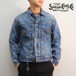 シュガーケーン【SUGAR CANE】SC11953SW 14.25oz. DENIM JACKET 1953 AGED MODEL デニムジャケット Gジャン アウター メンズ 日本製｜bobsstore