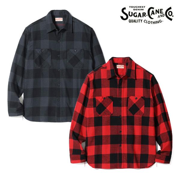 シュガーケーン【SUGAR CANE】TWILL CHECK WORK SHIRT チェックシャツ ...
