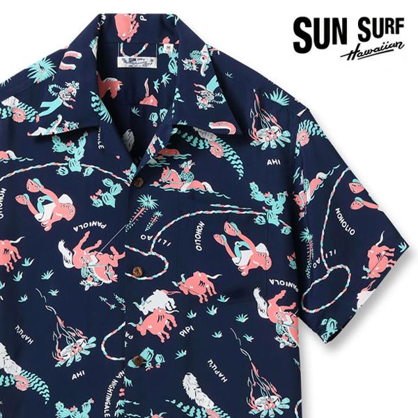 サンサーフ【SUN SURF】RAYON HAWAIIAN SHIRT “PANIOLA TOWN”...