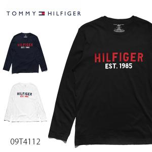 トミーヒルフィガー【TOMMY HILFIGER】09T4112 ERKEK SWEATSHIRT メンズ ロングTシャツ ロンT トップス 長袖 ロゴ US規格【ネコポス発送のみ送料無料】