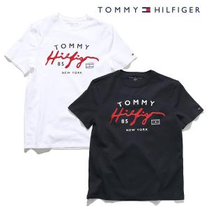 トミーヒルフィガー【TOMMY HILFIGER】HANCOCK SS TEE ロゴ  プリント 刺繍 Tシャツ 半袖 コットン メンズ レディース US規格【ネコポス発送無料】｜bobsstore