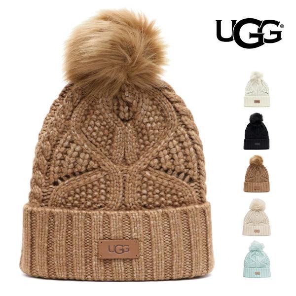 【UGG/アグ】100819 Cable Beanie With Pom ケーブル ビーニー ウィズ...