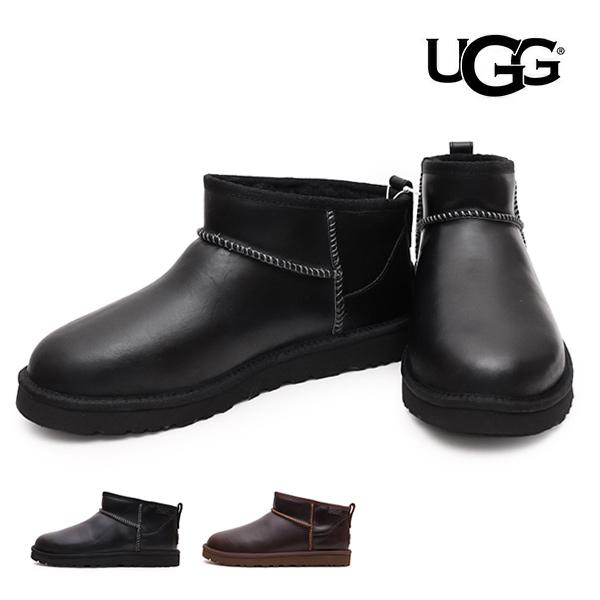 UGG/アグ 1158191 Classic Ultra Mini LTHR Regen メンズ M...