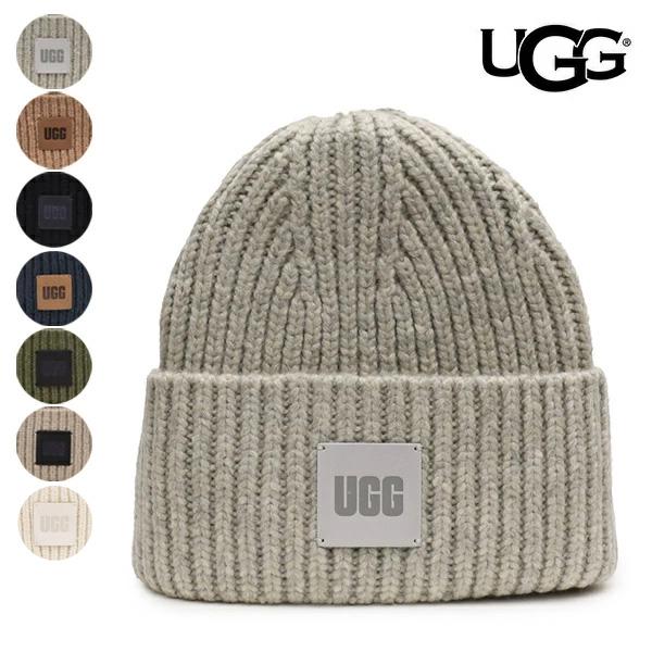 【UGG/アグ】正規品 20061 CHUNKY RIB BEANIE LOGO/チャンキーリブビー...
