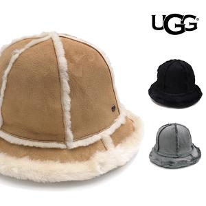 【UGG/アグ】21622 SHEEPSKIN SPILLSEAM BUCKET HAT バケットハット もこもこ ハット 帽子 レディース シープスキン プレゼント ギフト｜bobsstore