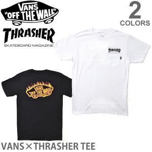 バンズ/VANS THRASHER コラボ Tシャツ VN0A36M3 バンズ×スラッシャー MN THRASHER SS TEE B コラボ メンズ ロゴ ストリート　半袖Tシャツ｜bobsstore