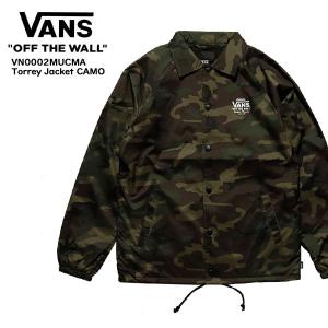 バンズ/VANS　Torrey Jacket CAMO アウター ジャケット メンズ コーチジャケット トップス プレゼント VN0002MU CMA カモフラージュ｜bobsstore