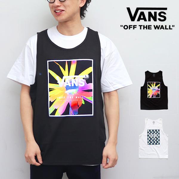 バンズ【VANS】MN PRINT BOX TANK タンクトップ クラシックフィット ボックスロゴ...