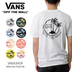 バンズ【VANS】VANS MINI DUAL PALM TEE VN0A3HOP メンズ Tシャツ 半袖 トップス カットソー ロゴ ベーシック 【ネコポス発送のみ送料無料】｜bobsstore