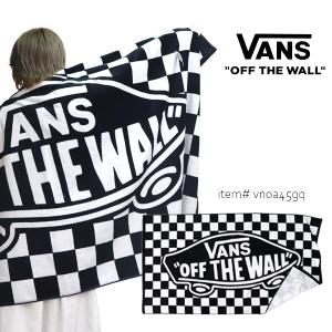 バンズ【VANS】VANS MN OTW TOWEL VN0A45GQ ビーチタオル バスタオル タオル ブランケット ロゴ チェッカーフラッグ 大判 大きめ 海 プール アウトドア｜bobsstore