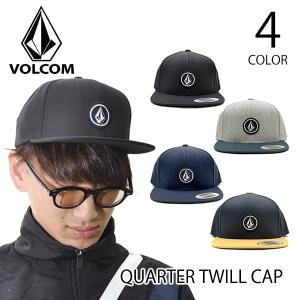 ボルコム 【VOLCOM】QUARTER TWILL CAP D5511561 帽子 キャップ メンズ レディース サイズ調節可能 スナップバック フリーサイズ 4color ストリート 人気｜bobsstore