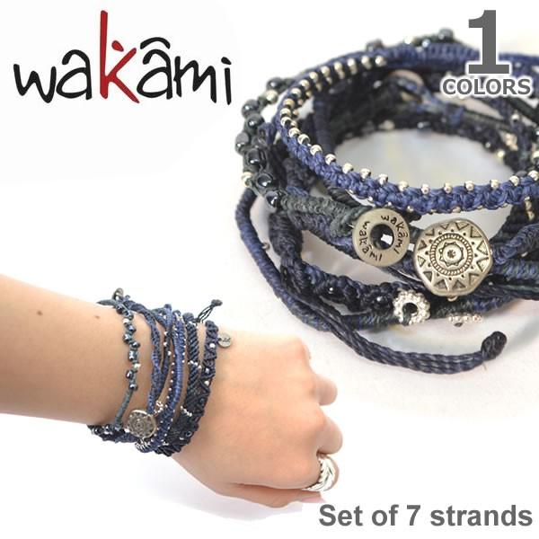 wakami/ワカミ WA0389-103 Set of 7strands Indigo/Navyア...