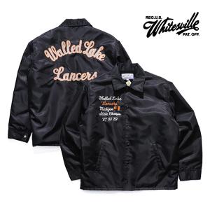 ホワイツビル【WHITES VILLE】WV15389 NYLON COACH JACKET コーチジャケット ナイロン メンズ 長袖 ジャケット アウター裏ボア アメカジ 日本製