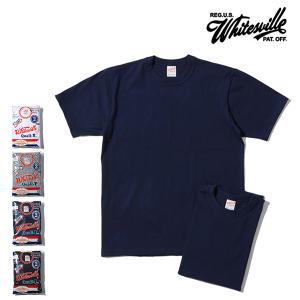 ホワイツビル【WHITES VILLE】2-PACK T-SHIRT 2枚組 パックTシャツ 半袖 Tシャツ コットン ヘビーウェイト メンズ ベーシック 定番 無地 クルーネック 日本製｜bobsstore