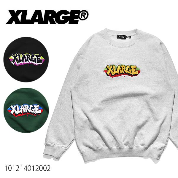 爆買 エクストララージ【X-LARGE】GRAFFITI EMBROIDERY CREWNECK S...