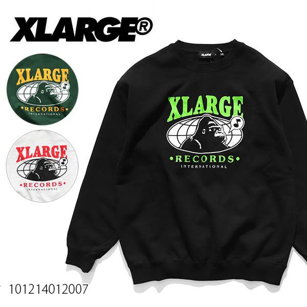 エクストララージ【X-LARGE】RECORDS CREWNECK SWEAT スウェット トレーナ...