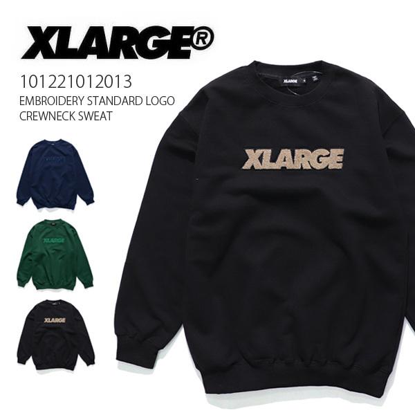 爆買 エクストララージ【X-LARGE】EMBROIDERY STANDARD LOGO CREWN...