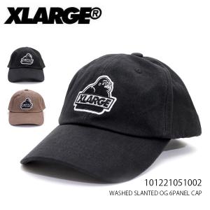 エクストララージ【X-LARGE】WASHED SLANTED OG 6PANEL CAP キャップ 帽子 メンズ レディース シンプル ロゴ【ネコポス発送無料】｜bobsstore