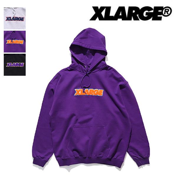 エクストララージ【X-LARGE】TWO TONE STANDARD LOGO PULLOVER H...