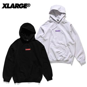 エクストララージ【X-LARGE】STANDARD LOGO PULLOVER HOODED SWEAT フーディー パーカー メンズ トップス 長袖 ロゴ ゴリラ 裏毛