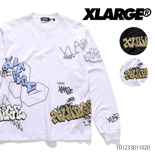 エクストララージ【X-LARGE】GRAFFITI L/S TEE XLARGE ロンT 長袖 メン...