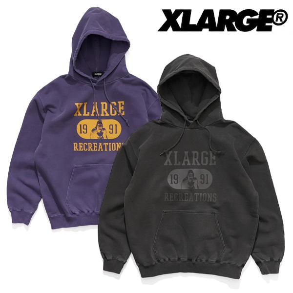 エクストララージ【X-LARGE】RECREATIONS PIGMENT DYED HOODED S...